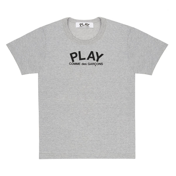 【PLAY 女士】 PLAY COMME des GARÇONS T-Shirt (Grey)/PLAYT恤 灰色后背大黑心 （尺码偏小，洗后也会缩水尽量买大哦）