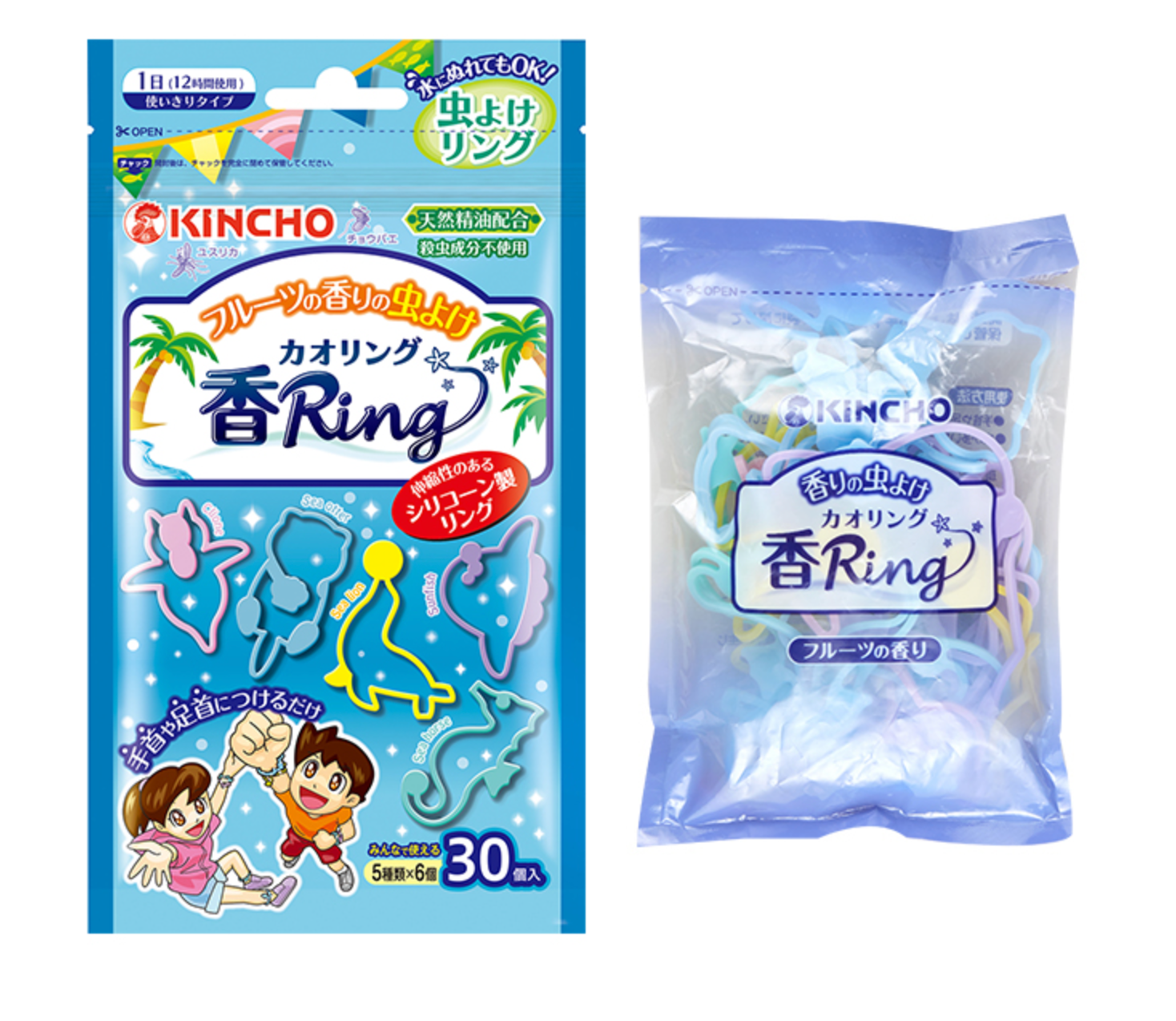 日本KINCHO金鸟 驱蚊手环 花香/水果香 30枚