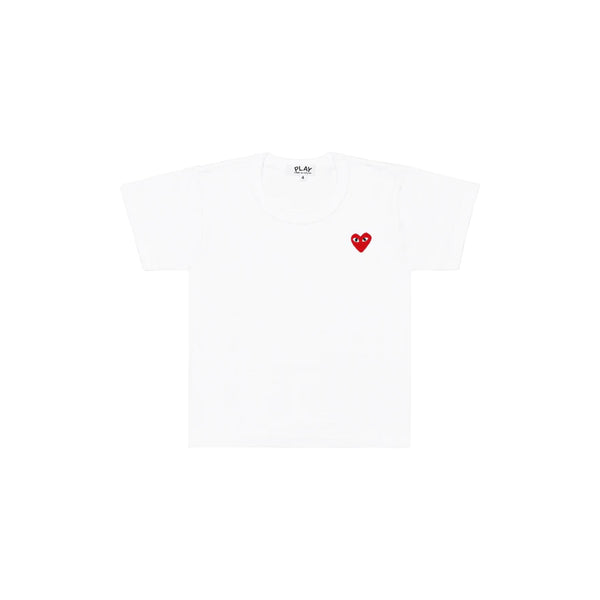 【PLAY儿童款】PLAY COMME des GARÇONS RED HEART KIDS T-SHIRT (WHITE)/ 基础款白色红心T恤