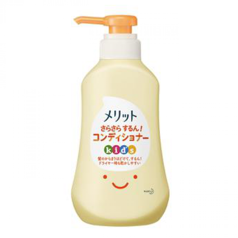 日本 KAO花王 MERIT 儿童泡沫护发素 360ML 新版 蜜桃味