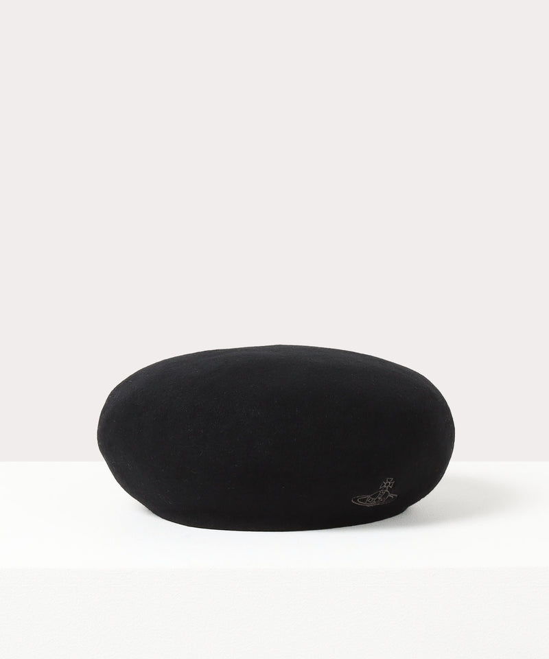 日本Vivienne Westwood 100%纯羊毛西太后土星logo贝雷帽