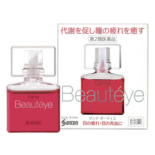 日本参天Santen Beauteye 抗衰老疲劳去血丝抗疲劳止痒玫瑰味眼药水 滴眼液12ml（保质期2026.12）