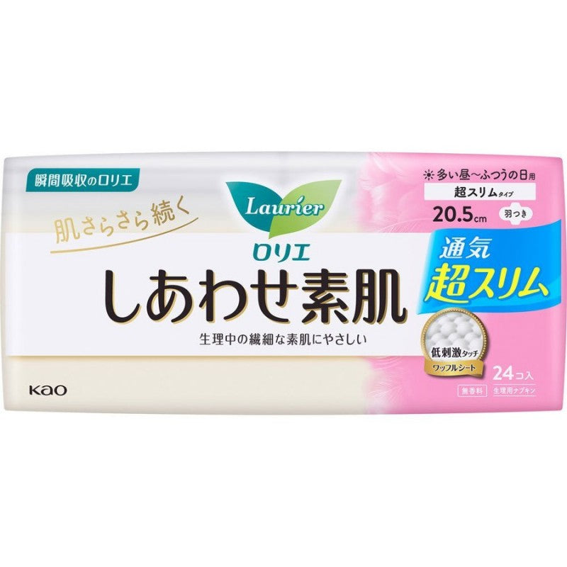 日本 Kao花王 Laurier乐而雅 卫生巾 超丝薄日用卫生棉 (20.5cm) 24枚入