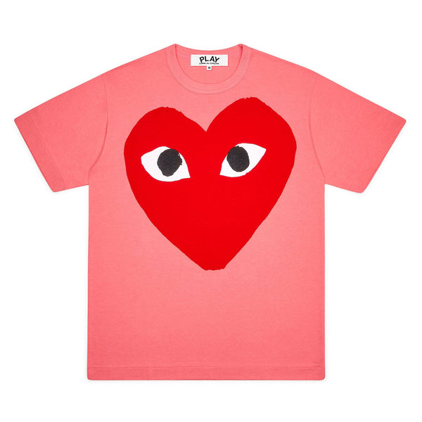 【PLAY 男士】PLAY COMME des GARÇONS Big Heart T-Shirt (Pink) /PLAYT恤 粉色大红心 （尺码偏小，洗后也会缩水，建议选大哦）