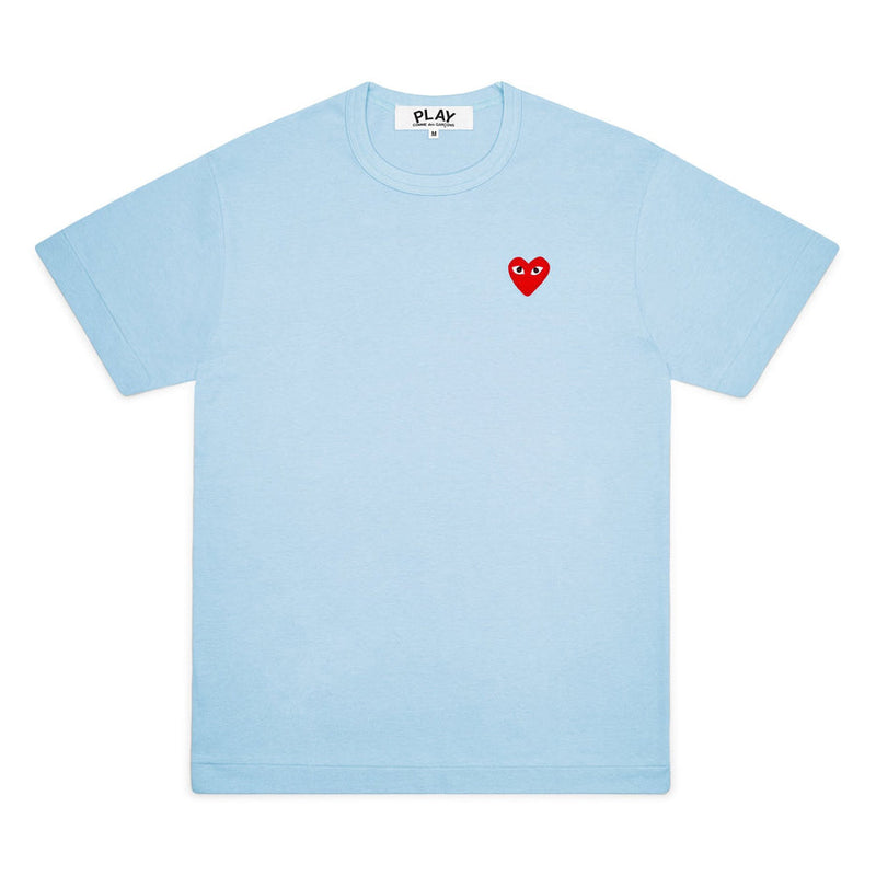 【PLAY 男士】PLAY COMME des GARÇONS T-Shirt (Blue)/PLAY T恤 蓝色小红心 （尺码偏小，洗后也会缩水尽量买大哦）