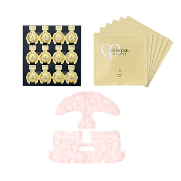 日本本土版CLE DE PEAU BEAUTE CPB 三部曲集中护理6组 补水保湿修护提亮肤色面膜贴