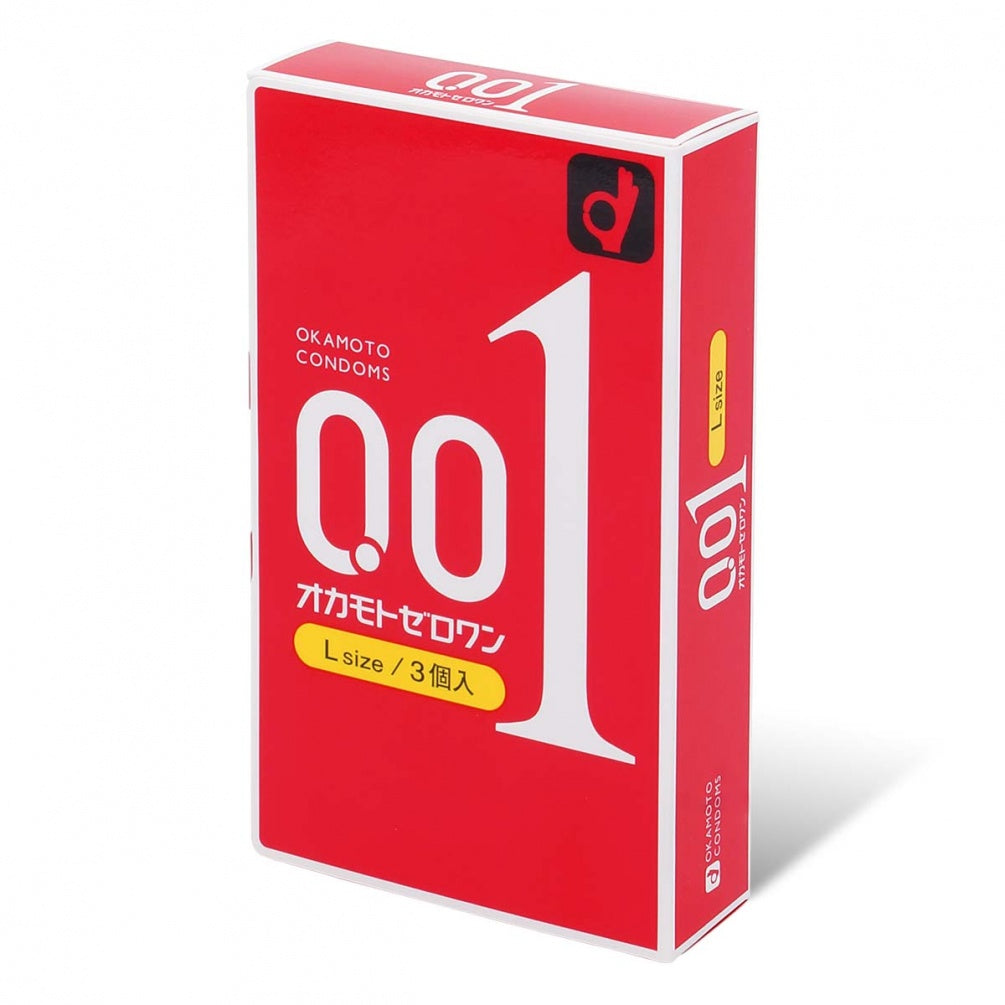 日本Okamoto冈本 0.01mm超薄避孕套 (Large) 3枚入