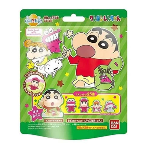日本BANDAI 玩具入浴球 泡澡球 溶解后有玩具浮出【蜡笔小新】