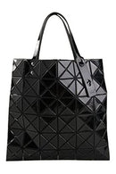 ISSEY MIYAKE BAO BAO三宅一生女包手提单肩单肩包托特包 亮面六格 AG053-15 亮面黑色