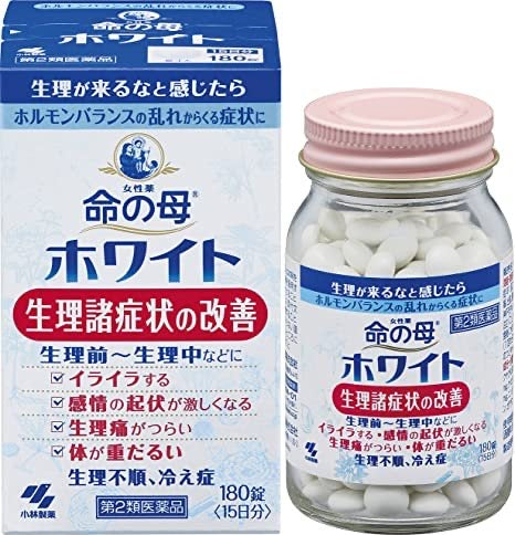 日本KOBAYASHI小林制药 命之母白 改善生理期综合症 180粒 （保质期2024.05）