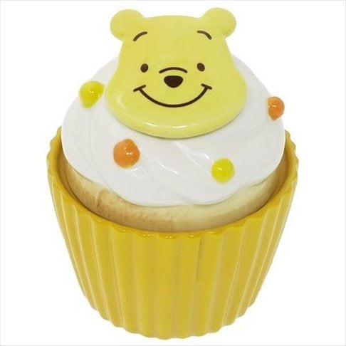 Tokyo Disney 东京迪斯尼 噗噗/维尼熊/小熊维尼 pooh 纸杯蛋糕形状陶瓷杯 黄色（11.4*9CM））带盒子