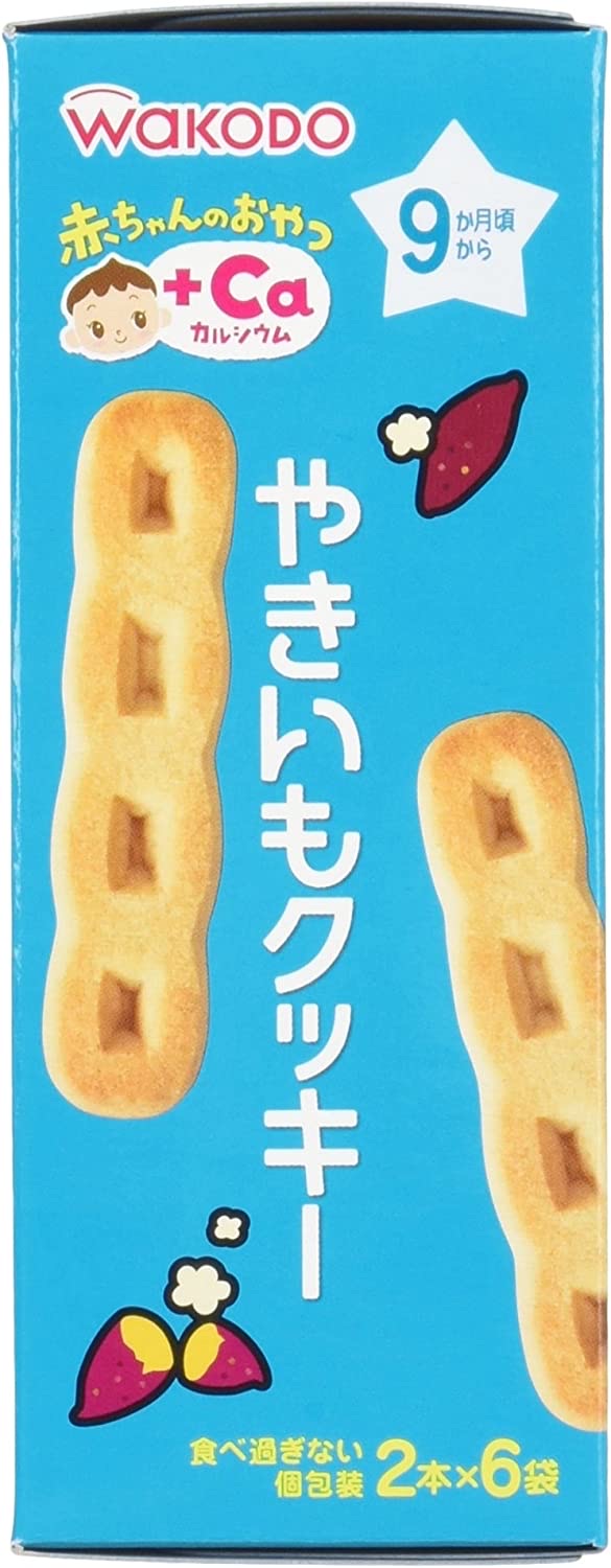日本和光堂WAKODO 红薯磨牙饼干  9个月+ 58g（保质期到2024/5月）