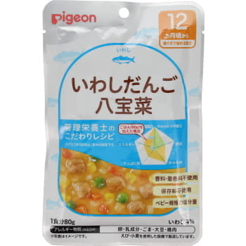 日本 贝亲Pigeon 营养师食谱  沙丁鱼八宝菜盖浇  12月+（保质期2023/12/13）