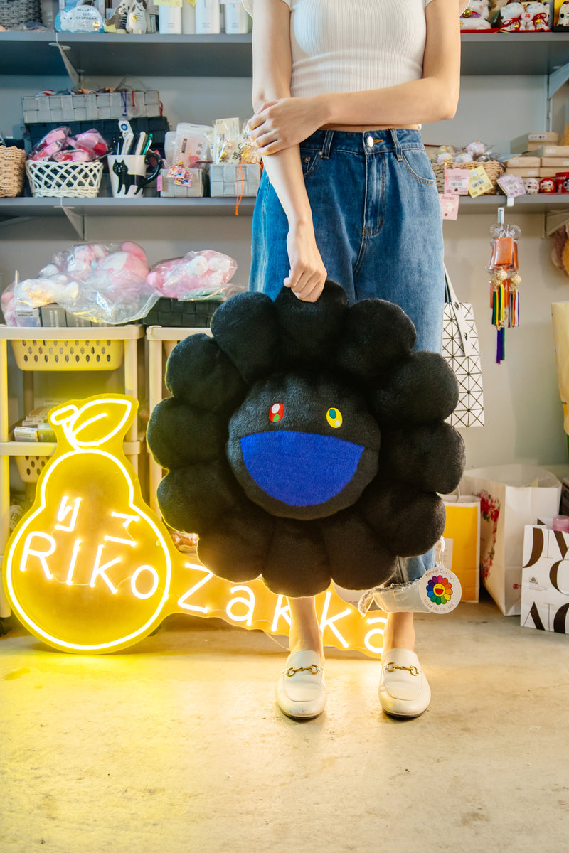村上隆Takashi Murakami 太阳花抱枕 直径60cm 黑色