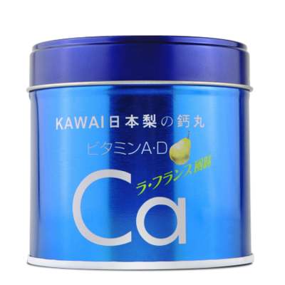 日本河合药业KAWAI 儿童肝油钙丸 梨鈣+维A+维D 啤梨味 180粒 （赏味期限08.2026）