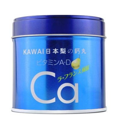 日本河合药业KAWAI 儿童肝油钙丸 梨鈣+维A+维D 啤梨味 180粒 （2025.09）