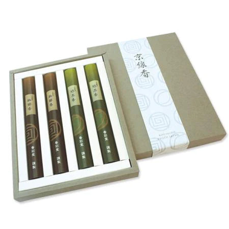 日本 香采堂進物ギフト 京线香 緑茶·珈琲(各2束x2种入)