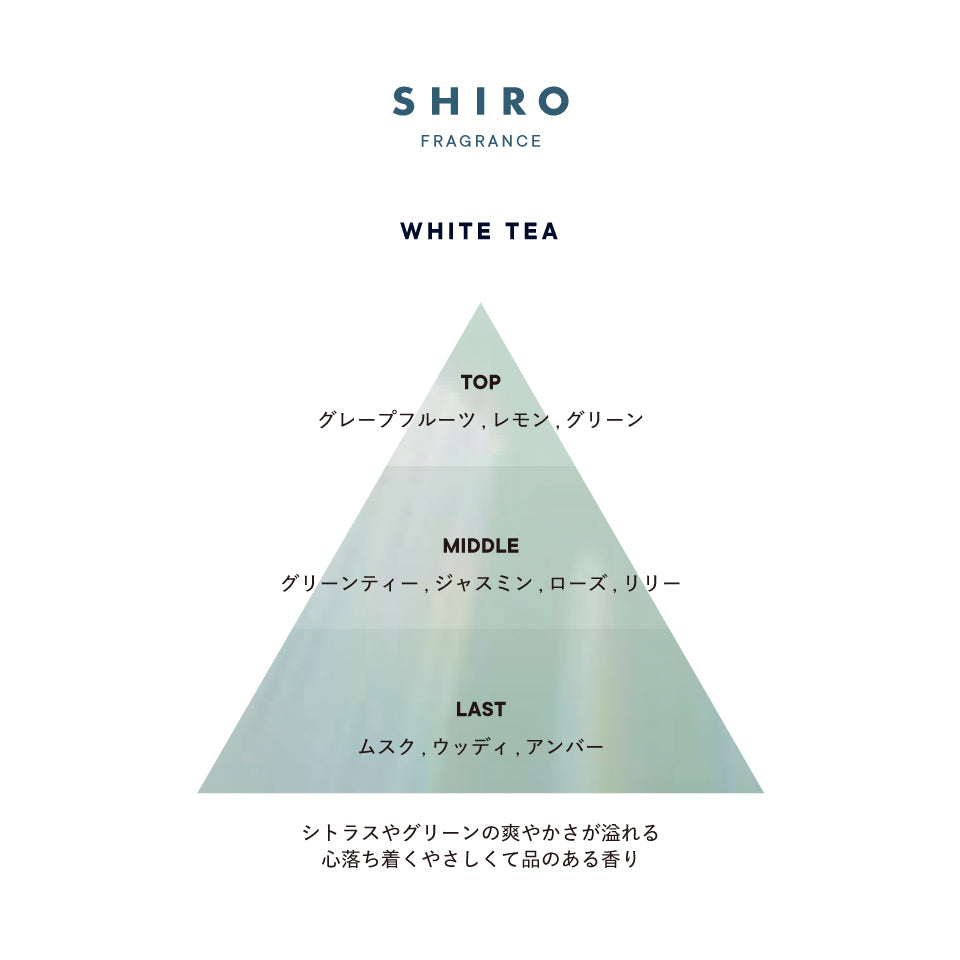日本SHIRO 室内扩香香薰组合 扩香瓶 / 300ml替换香薰油连扩香棒（皂香/白茶/百合/金木犀）